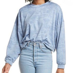 Brand New Wst Cst Blue Tie Dye Women's Pullover Sweatshirt Size XS G215